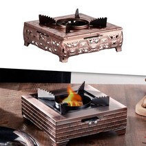 실외용난로 캠핑 요리용 미니 경량 스토브 화로 조절 가능한 버너 장비 피크닉 야외 가정용, 02 B