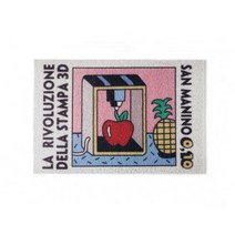 리츠센 PVC 현관 코일매트, 프레이스 애플, 90x60cm