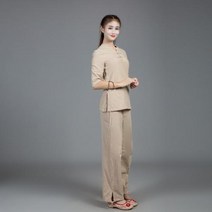 명상복 생활 수련 여성 남자 명상 다도 요가 의류, 색상4+M