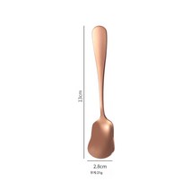 스텐 아이스크림 스푼 아이스크림 스푼 커피 스푼 요구르트 디저트 스푼 키위 꿀 작은 스푼, 로즈 골드 아이스크림 스푼