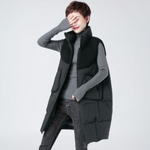 롱패딩조끼 조끼 오버핏 경량 여성 단톤 패딩 베스트 롱 반팔 고급 무스탕 누빔 빅사이즈 역시즌 아우터