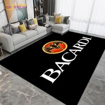 층간 소음 미끄럼 방지 카페트 매트 Bacardi 럼 지역 깔개 거실 용 대형 카펫 러그 침실 베드 사이드 키즈 룸 장식 주방 욕실 미끄럼 방지 매트 선물