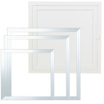 알루미늄점검수 밀폐형 폐쇄식 플라스틱 pvc 점검구, 02.T형PVC 백색싱글형 400mm