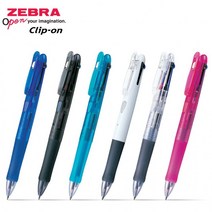 제브라 유성펜 클립온 3C 삼색볼펜 0.7 B3A3, 화이트