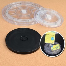 매장 제품 상품 디피 진열 회전 전시 샘플 용 광고 홍보 대 휴대폰 핸드폰 받침 거치 투명 스탠드 원형 원판 피규어 디스플레이 매대, 제품선택, 검정 - 소