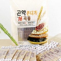 곤약 쫀드기 16곡물 간식 옛날 과자 추억 쫀디기 스낵, 100개 (10봉 x 10개)