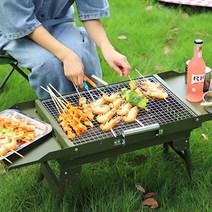 캠핑 용 접이식 밥 엑스 그릴 화로대 야외 불멍 감성 바베큐 불판, 1개