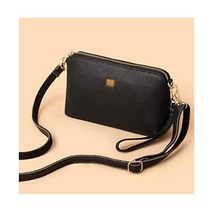 파우치 LDCHNH 가죽 메신저 가방 여성 백 마더 소프트 레더 카우하이드 클러치 숄더백 작은 Color B Size 1ps