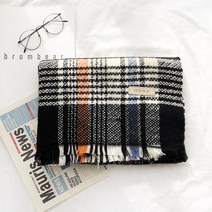 울라이크 캐시미어색 짜임 스카프 여 가을 겨울 오버사이즈 데일리 플러스 도톰 잉글리쉬 체크 짜임 케이프