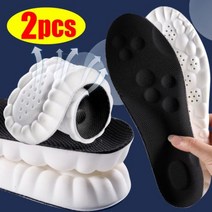 족저근막염 신발 키높이 평발 기능성 깔창 Latex Sport Insoles Soft High Elasticity Shoe Pads Orthotic Breathable Deodor, Black-Style3_37-38(245mm)
