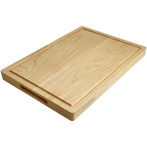 단단한 단풍나무 도마 17&#34; x 1.25&#34; 손잡이와 주스 그루브가 있는 뒤집을 수 있는 여분의