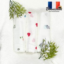 프랑스 보니숑 무형광 거즈블랭킷 아기담요 신생아블랭킷 유모차담요, 거즈블랭킷-클라우드베어