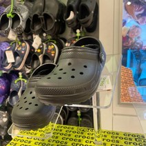 [크록스] 클래식 라인드 클로그 키즈 블랙 207010-060