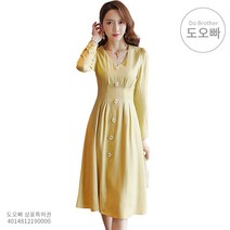 도오빠 치마 정장 원피스 빈티지 쉬폰 V넥 프랑스 A라인 스커트 주름 프레어 워킹맘 복고풍 레트로 캐주얼 우아한 가을 겨울 직장인 오피스룩 여성 여자 데일리룩 하객 패션 데이트룩
