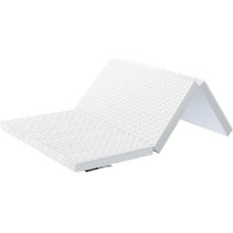 접이식 매트리스 다용도 토퍼 프리미엄 멀티싱글 싱글 두꺼운, 화이트 트라이폴드