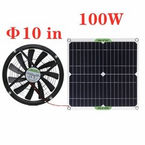 12V/24V 태양 배기 팬 공기 추출기 애완 동물 집 욕실에 대 한 6 인치 1, 03 100 W