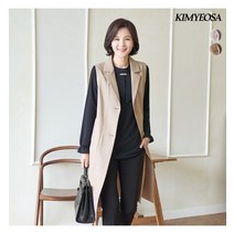 김여사 베네치아 뒷쉬폰 롱 조끼 엄마옷/마담옷/중년여성/50대/60대