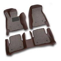 오토메이트 차량용 카매트 세트 6D 다크브라운 앤 베이지, 기아, K8 하이브리드