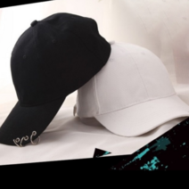 2개 무지 피어싱 캡모자 야구 모자 여성 남성