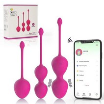 골반 운동 교정 홈트앱제어 스마트 골반 운동 트레이너 9 가지 모드 바닥 근육 마사지 볼 여성용 및 타이, 02 3 in 1 Rose