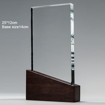 트로피 미니 우승 시상식 졸업 골프 축구 트로피 월넛 우드 크리스탈 트로피 커스텀 수상 스포츠 영화 홈, 01 A