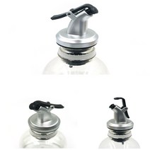 오일병 원터치 마개 뚜껑 스텐 기름병 스토퍼, 1개