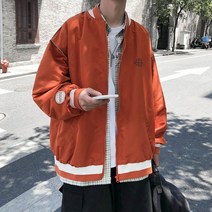 야구 점퍼 야잠 잠바 커플 단체 큰옷 빅사이즈 스트릿 패션 뚱뚱한 후드 바람막이 코디 소개팅룩 남자 INC