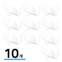 입가리개 김서림방지마스크 위생마스크 일회용마스크 시식 투명마스크, 10개(박스포장)