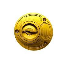 QDY 내구성 연료 가솔린 커버 r6 r6s r1 fjr1300 용 세련된 광택 스타일 액세서리 쉽게 느슨하지 않음, 금, 10.5cm., 알루미늄 합금, 1개