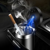 모터윈 차량 LED 재떨이 차량용 텀블러 담뱃재 날림 방지 냄새안나는 스마트 카재털이, 차량LED재떨이