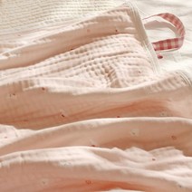 아기 블랭킷 신생아 담요 낮잠 애착이불 바이오워싱, 사과토끼