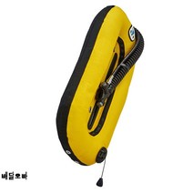 bcd 스쿠버다이빙 아쿠아나 AKUANA 알루미늄 25 30 파운드 백플레이트, 앞고리가 검고 뒷고리가 검다.