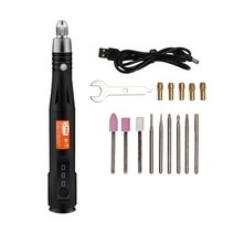 GHSHOP 금속 도구 키트 나무 세라믹 DIY 에칭에 대한 전기 마이크로 조각사 펜, 검은 색, 플라스틱, 1개
