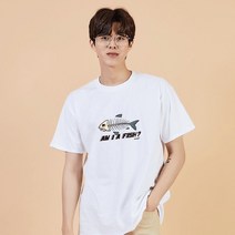 키밍 물고기 가시 시원한면티 여름반팔코디 데일리