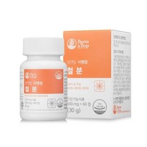 팜앤탑 비헴철 철분제 500mg 60정 임산부 수유부 가임기 여성 영양제, 기본, 1개