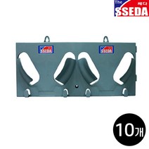 안전모 거치대 SSEDA 1구용 2구용 헬멧 걸이대 (플라스틱) / 헬멧 모자 건설 작업 머리보호 머리 보호대 건설안전작업모, 2구용 안전모걸이대, 10개