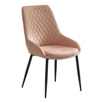 가구앤하우스 쥬얼리 DIY 이탈리아 고급 럭셔리 인테리어 디자인 식탁 테이블 스웨이드 의자(4colors), 쥬얼리 스웨이드 체어(블랙/핑크)