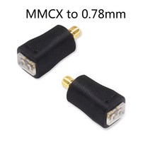 OKCSC HIFI 헤드폰 플러그 MMCX JH HD580 3.5mm-0.78mm 금도금 이어폰 인터페이스 변환 핀 커넥터 1 쌍, [01] JH to 0.78mm-black