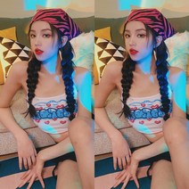 홀터넥 나시 크롭 고삐 끈나시