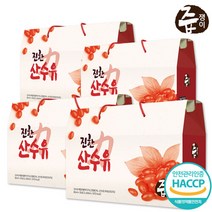 즙쟁이 산수유즙 4박스 120팩 산수유진액 산수유차, 산수유즙 4박스(120팩)