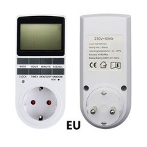 자동타이머 스마트콘센트 전자 디지털 타이머 스위치 영국 미국 Au Eu Fr 주방 24 시간 주기형 프로그래밍 가능한 타이밍 소켓, 01 JS-D101 EU