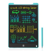 디지털 드로잉 테블릿 8.59.512 인치 지울 수있는 lcd 쓰기 그래픽 태블릿 보드, 협력사, 12인치 색상 블루