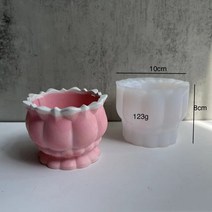 석등 정원장식품 마당꾸미기양초 컵 홀더에 대 한 3 크기 라운드 시멘트 콘크리트 금형 실리콘 DIY 수제 꽃, 07 W0287-2