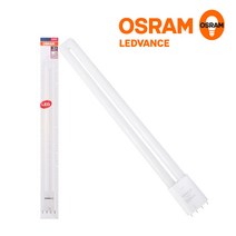 오스람 PLL 삼파장 36W 55W 대체 램프 전구 LED FPL 형광등 18W 25W, 18W 주광색