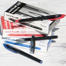 강약조절 수성볼펜 유니볼 Air micro M 다스(2자루) 아이 미쓰비시 필기구 수입, 블랙 1다스, 본상품선택
