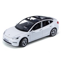 TESLA 테슬라 전기차 모델3 Model3 1대24 자동차 미니카 모형 다이캐스트 청년K쇼핑, 화이트