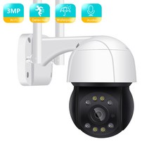 BESDER 3MP PTZ WiFi 야외 4X 디지털 줌 스피드 돔 미니 IP 카메라 보안 카메라 2MP AI 인간 감지 DIY 알람 VoiceCCTV, 3MP128G 카드 포함, CN, 미국 플러그