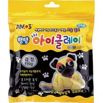 [117432]5000 탱탱 아이클레이 파우치 검정(110g), 검정 117432, 1개