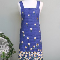 하우스앤아이 심플주방앞치마, 물망초블루
