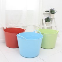 가쯔 파스텔소프트빨래바구니25L1개, 그린, 1개